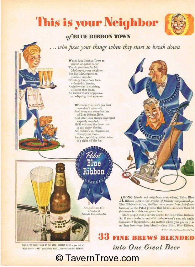 Pabst Blue Ribbon Beer