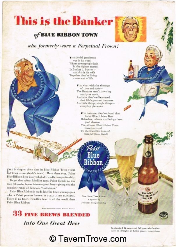 Pabst Blue Ribbon Beer