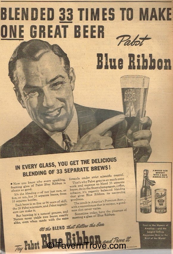 Pabst Blue Ribbon Beer