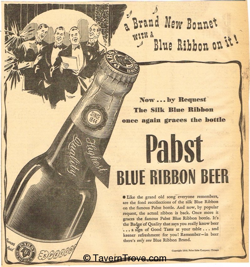 Pabst Blue Ribbon Beer