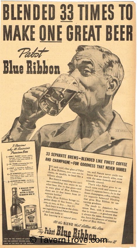 Pabst Blue Ribbon Beer