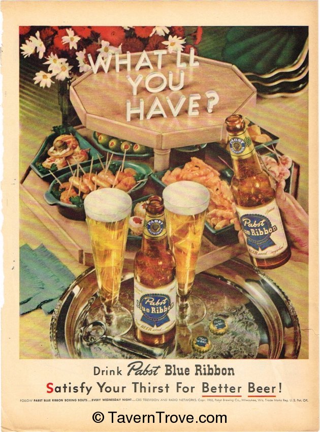 Pabst Blue Ribbon Beer