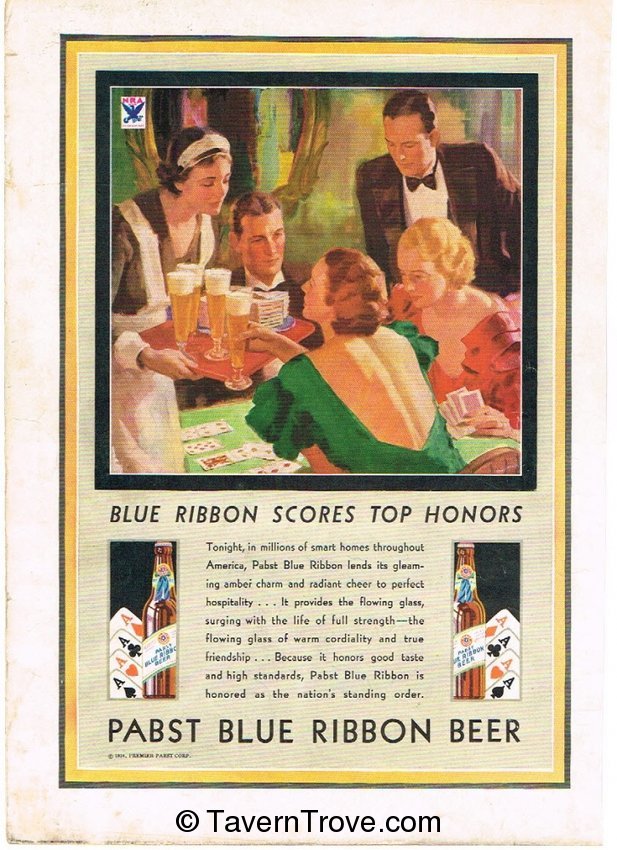 Pabst Blue Ribbon Beer