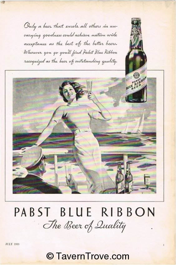 Pabst Blue Ribbon Beer