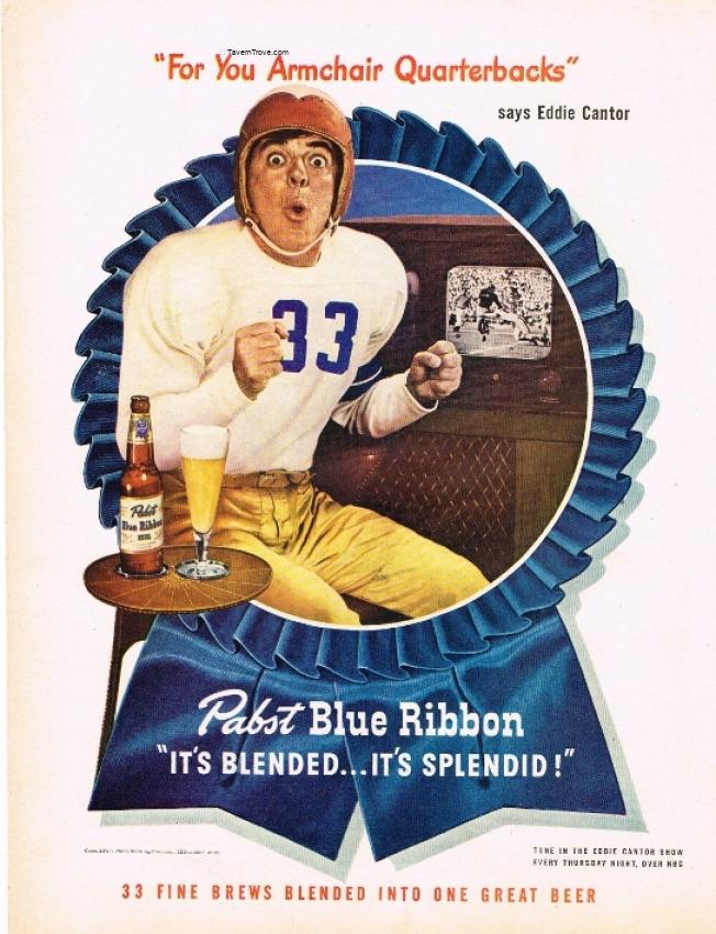 Pabst Blue Ribbon Beer splendid