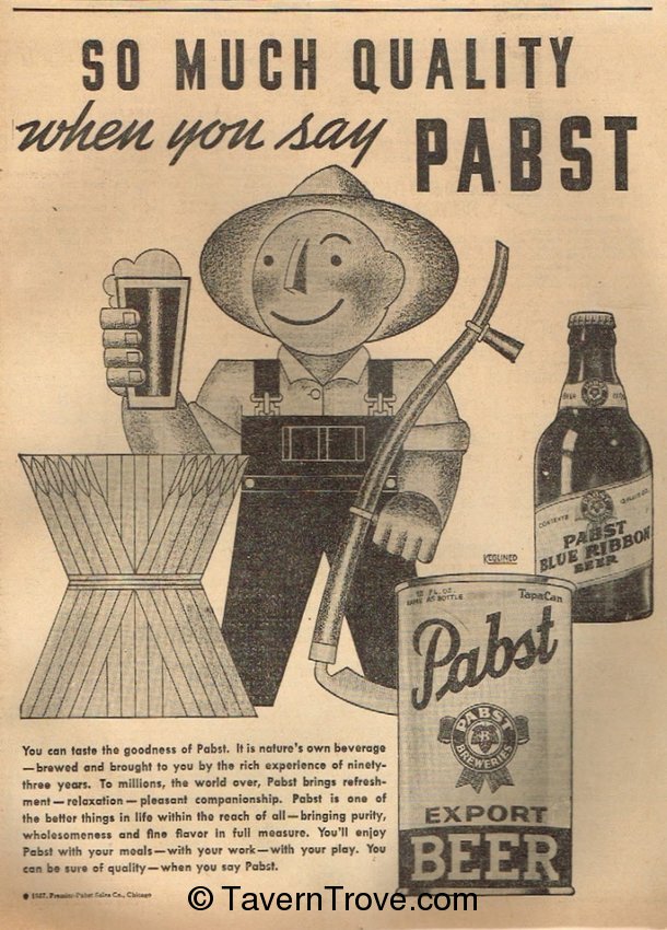 Pabst Export Beer