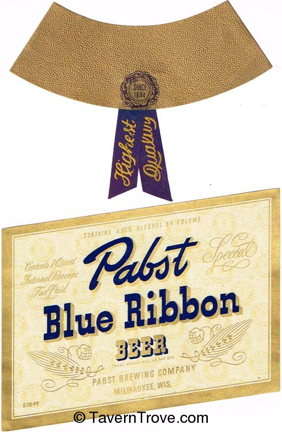 Pabst Blue Ribbon Beer