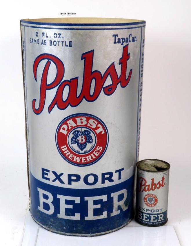 Pabst Blue Ribbon Beer Cardboard Display Can