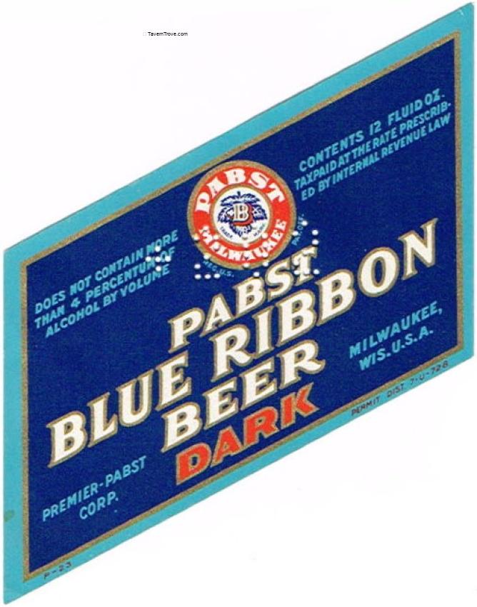 Pabst Blue Ribbon Dark Beer