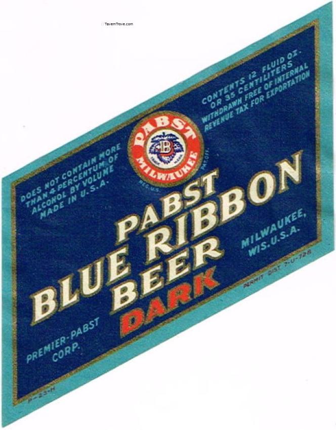 Pabst Blue Ribbon Dark Beer