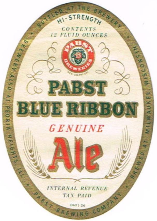 Pabst Blue Ribbon Genuine Ale