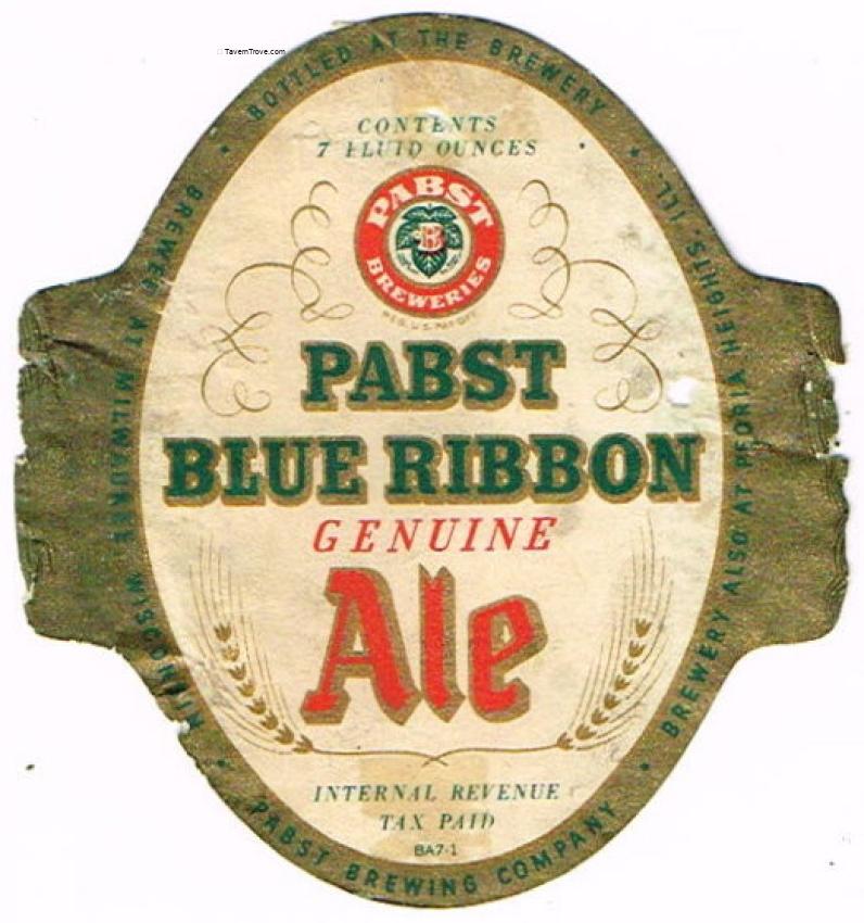 Pabst Blue Ribbon Genuine Ale (BA7-1)