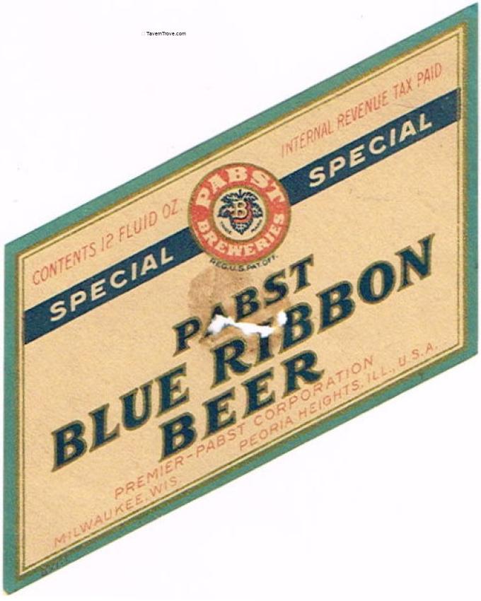 Pabst Blue Ribbon Special Beer