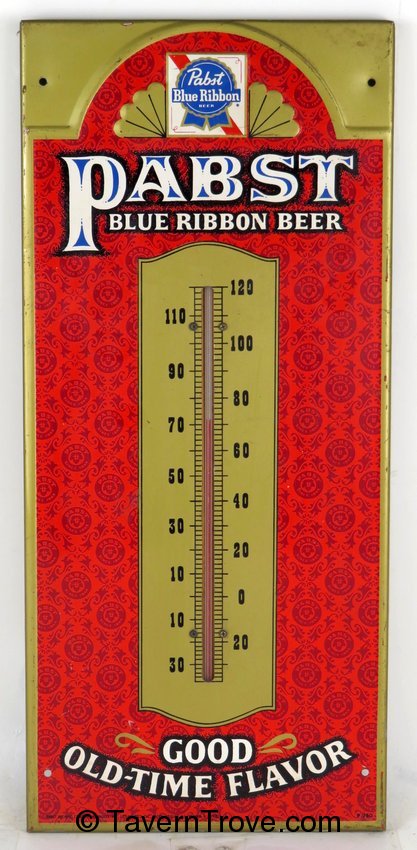 Pabst Blue Ribbon Tin Thermometer