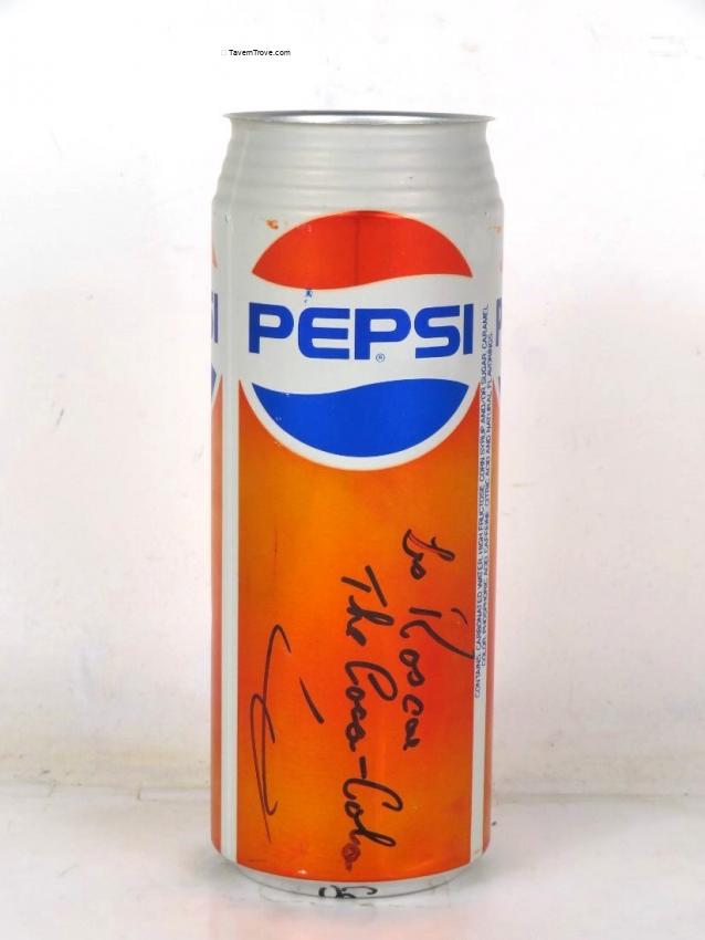 Pepsi Cola Test 24oz Can Signed