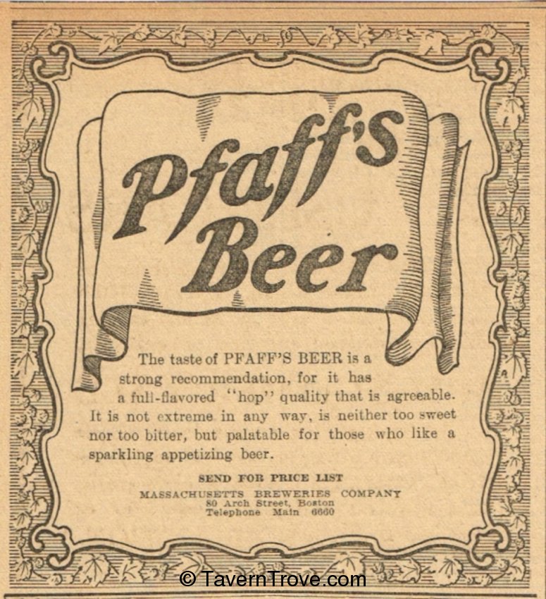 Pfaff's Beer