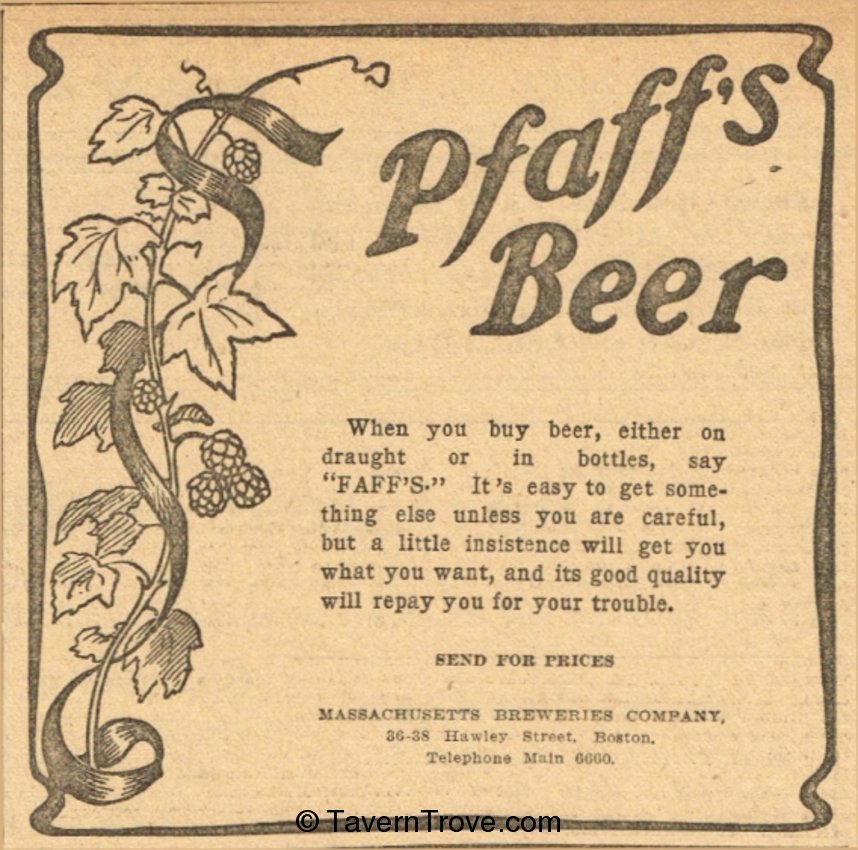 Pfaff's Beer