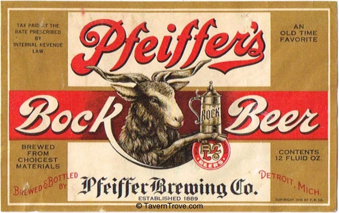 Pfeiffer Bock Beer 