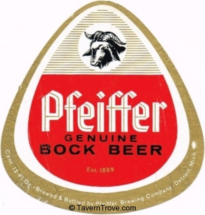 Pfeiffer Genuine Bock Beer 