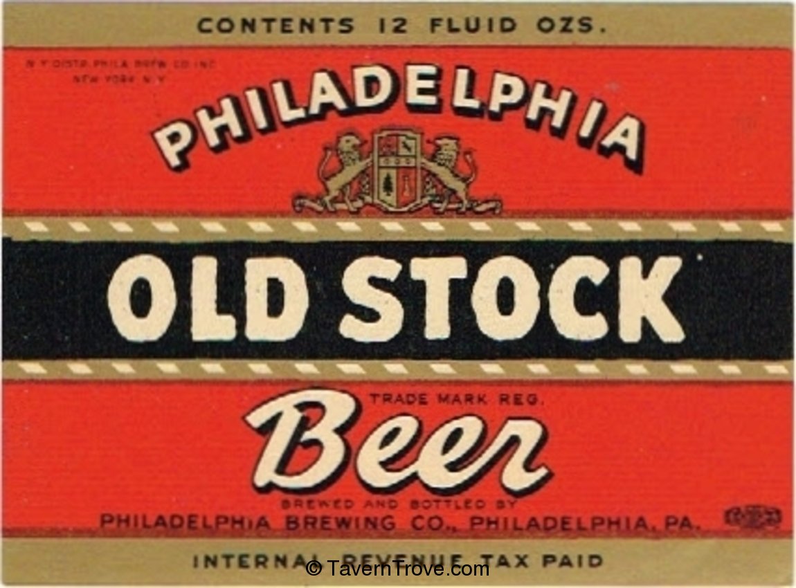 Philadelphia Old Stock Beer 