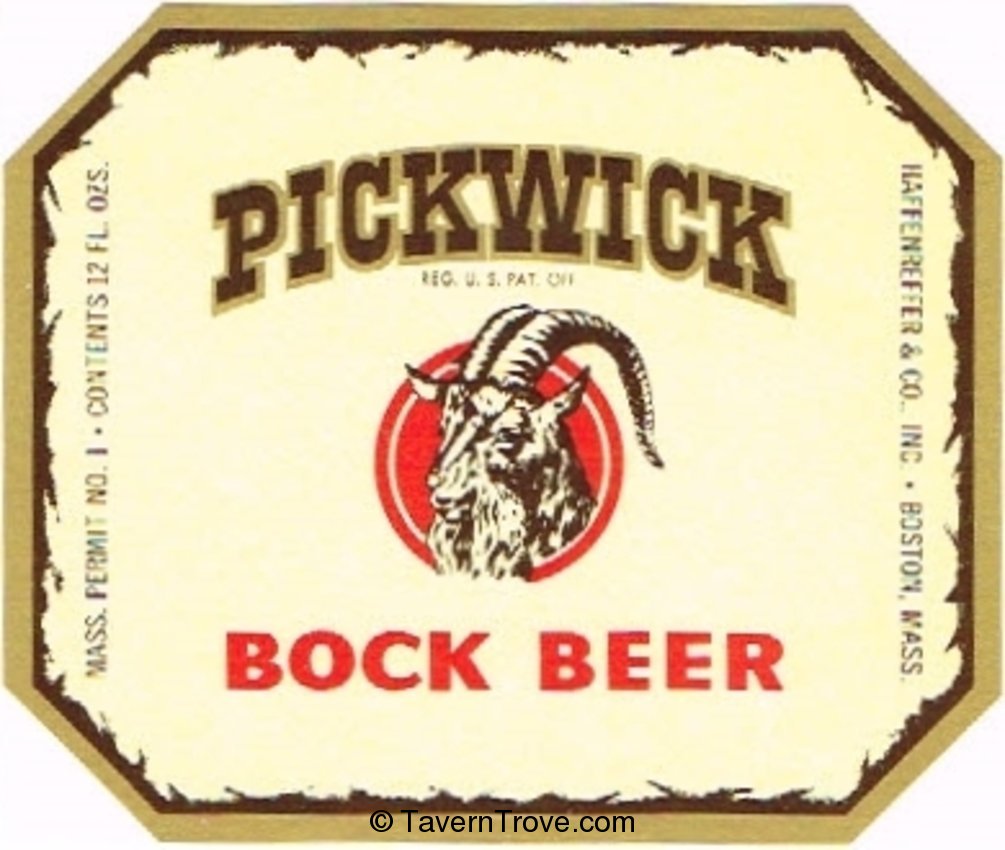 Pickwick Bock Beer