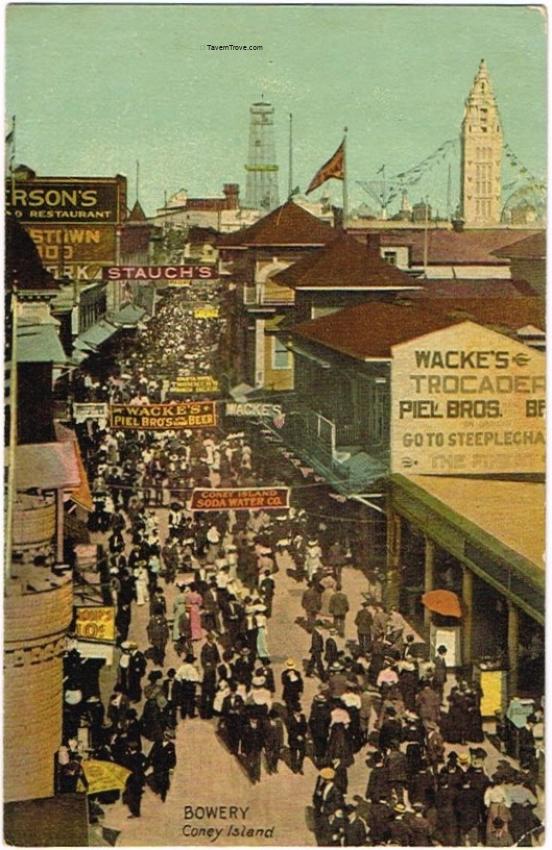 Piel's Beer at Wacke's Trocadero on Coney Island