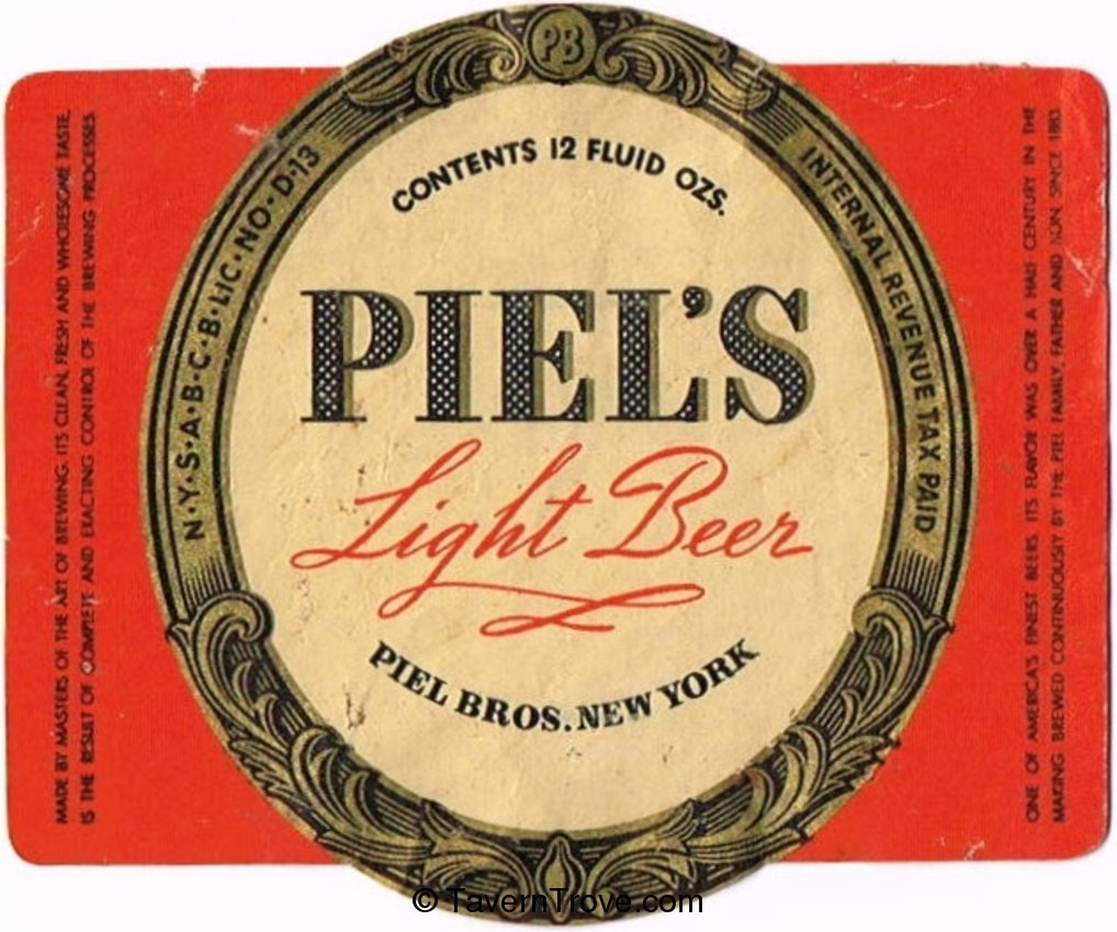 Piel's Light Beer 