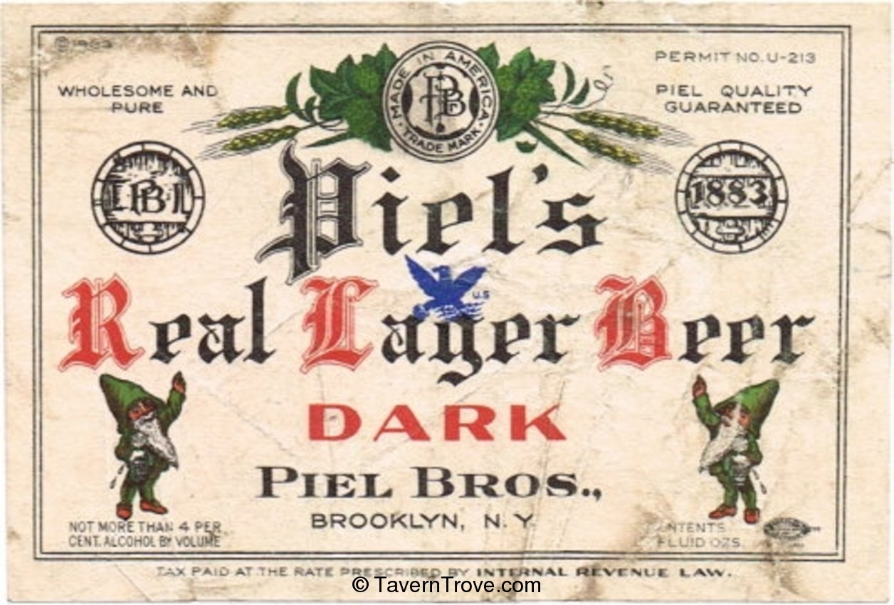 Piel's Real Dark Lager Beer 