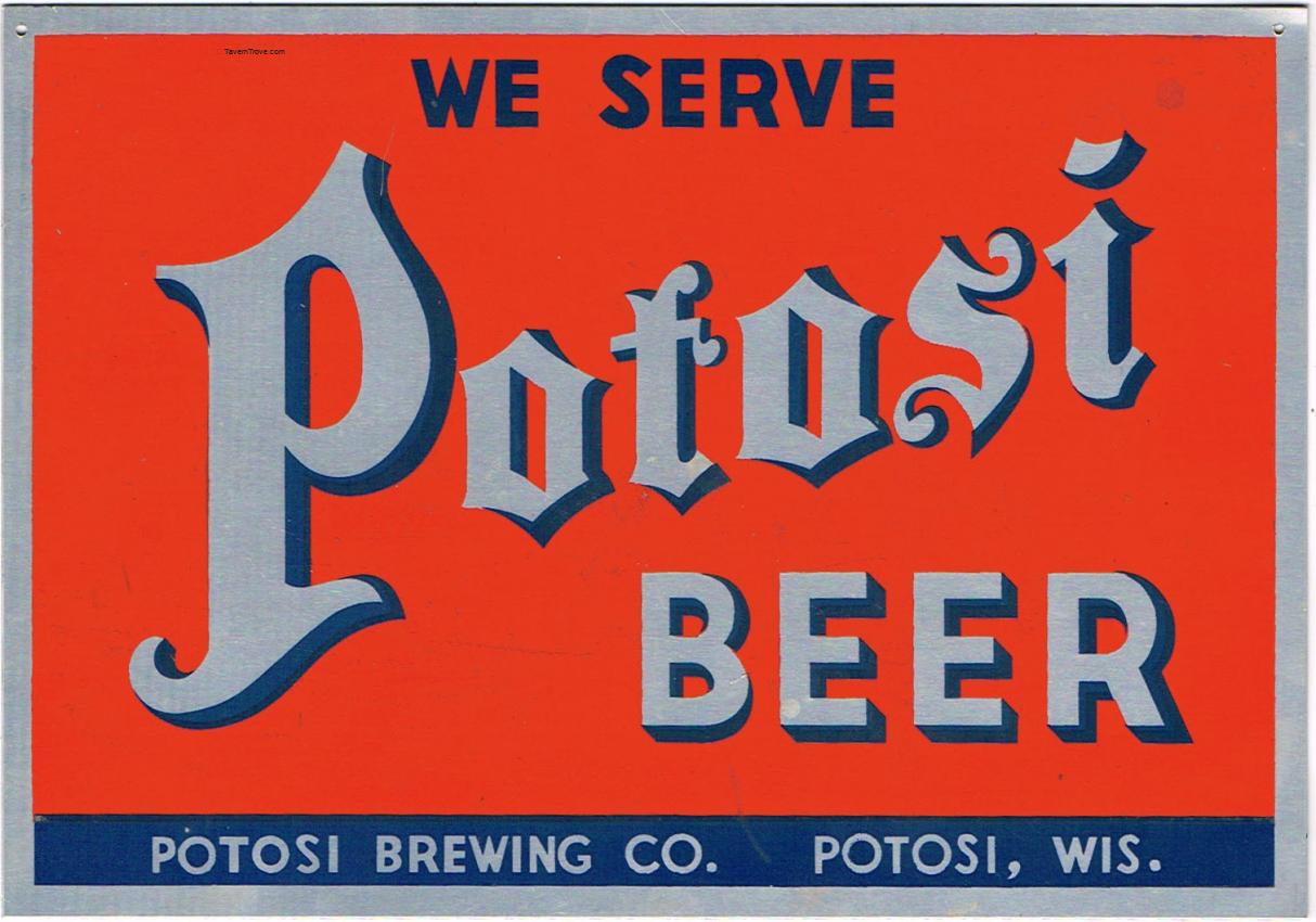 Potosi Beer Aluminum Sign