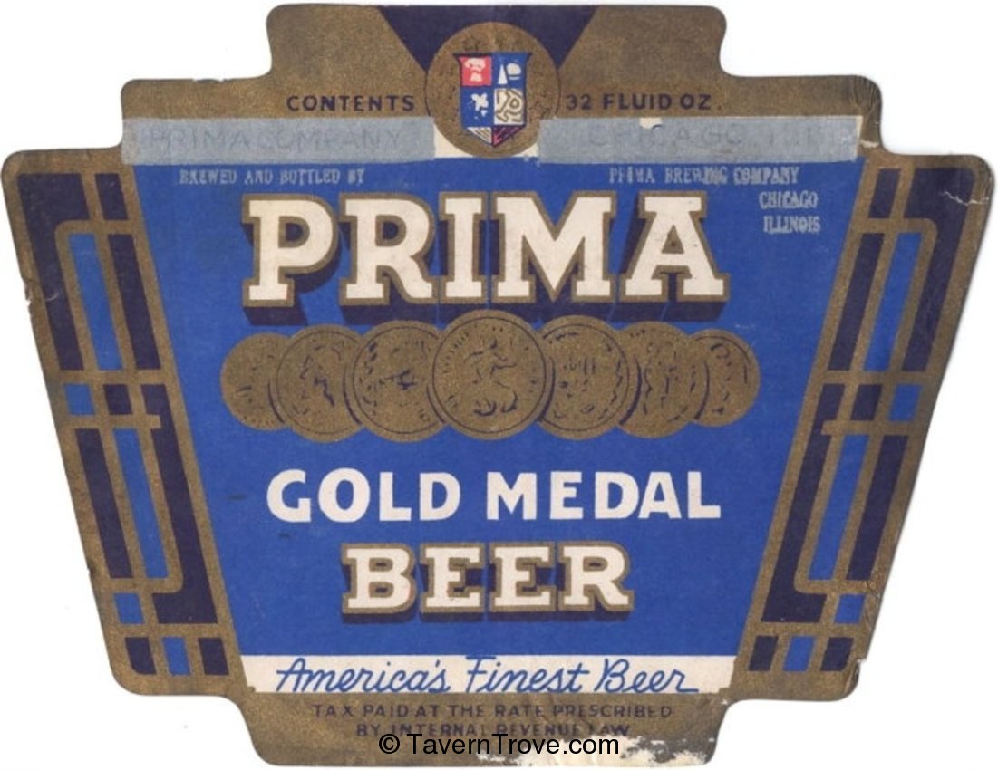 Prima Gold Medal Beer