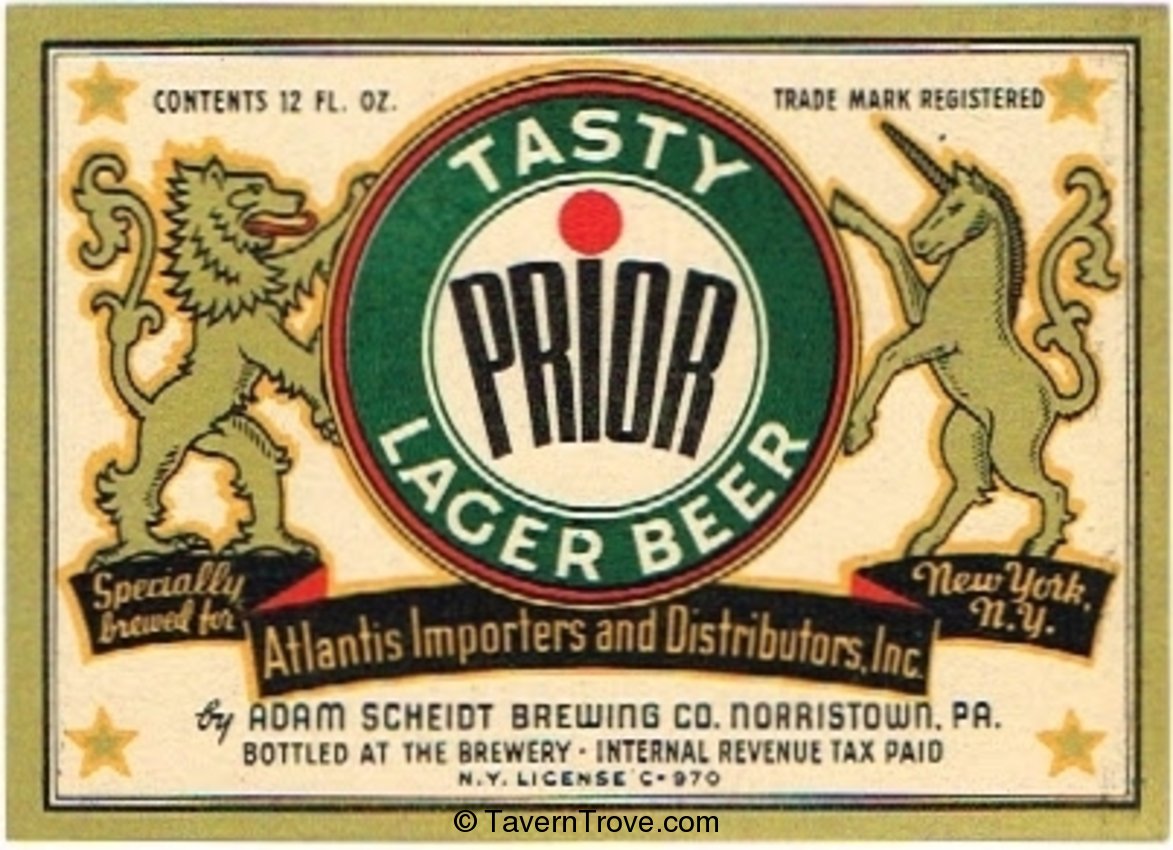 Prior Tasty Lager Beer