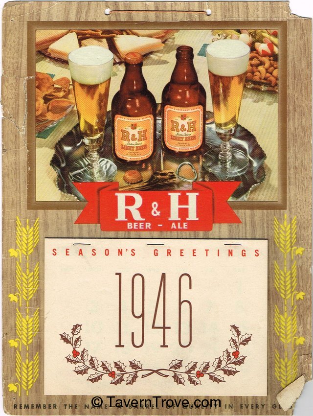 R&H Beer 1946 Calendar