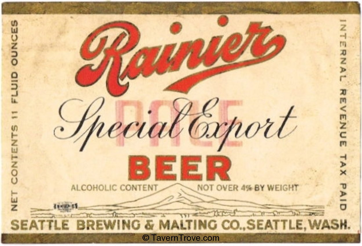 Rainier Special Export Beer