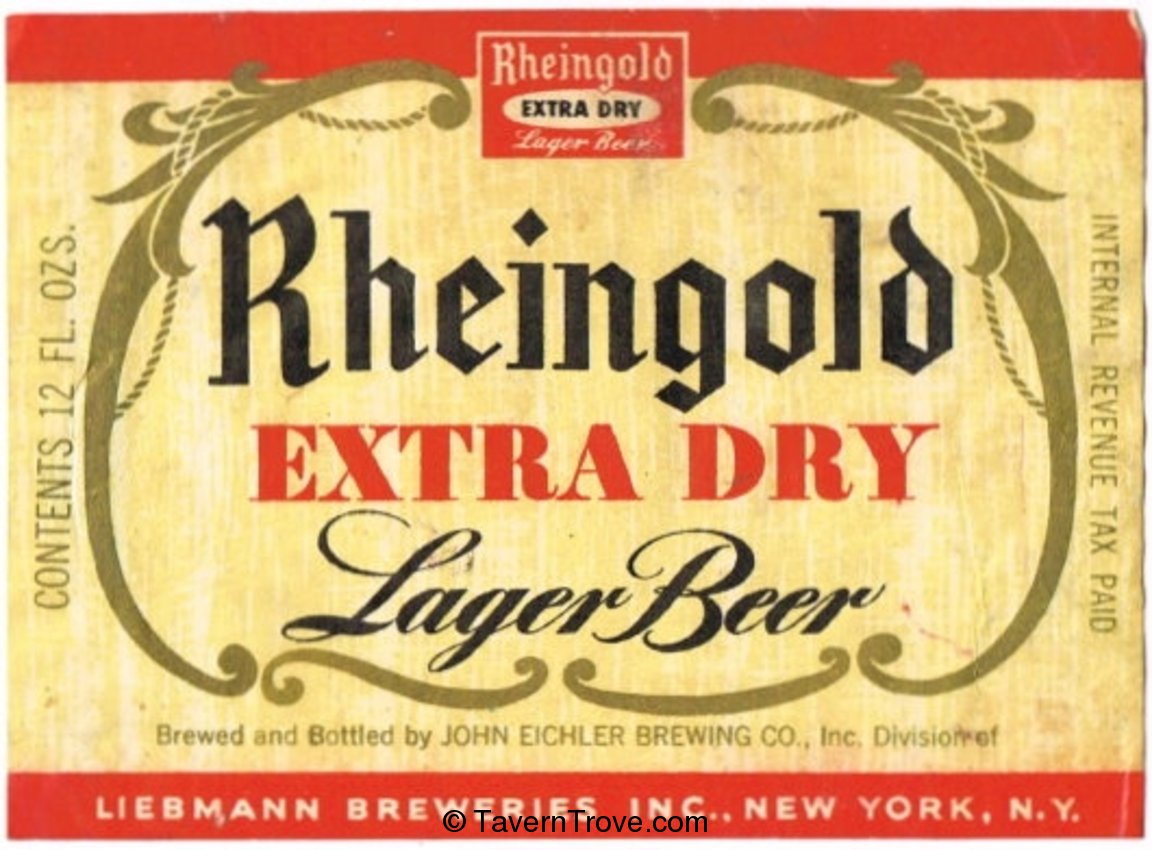 Rheingold Extra Dry Lager Beer 