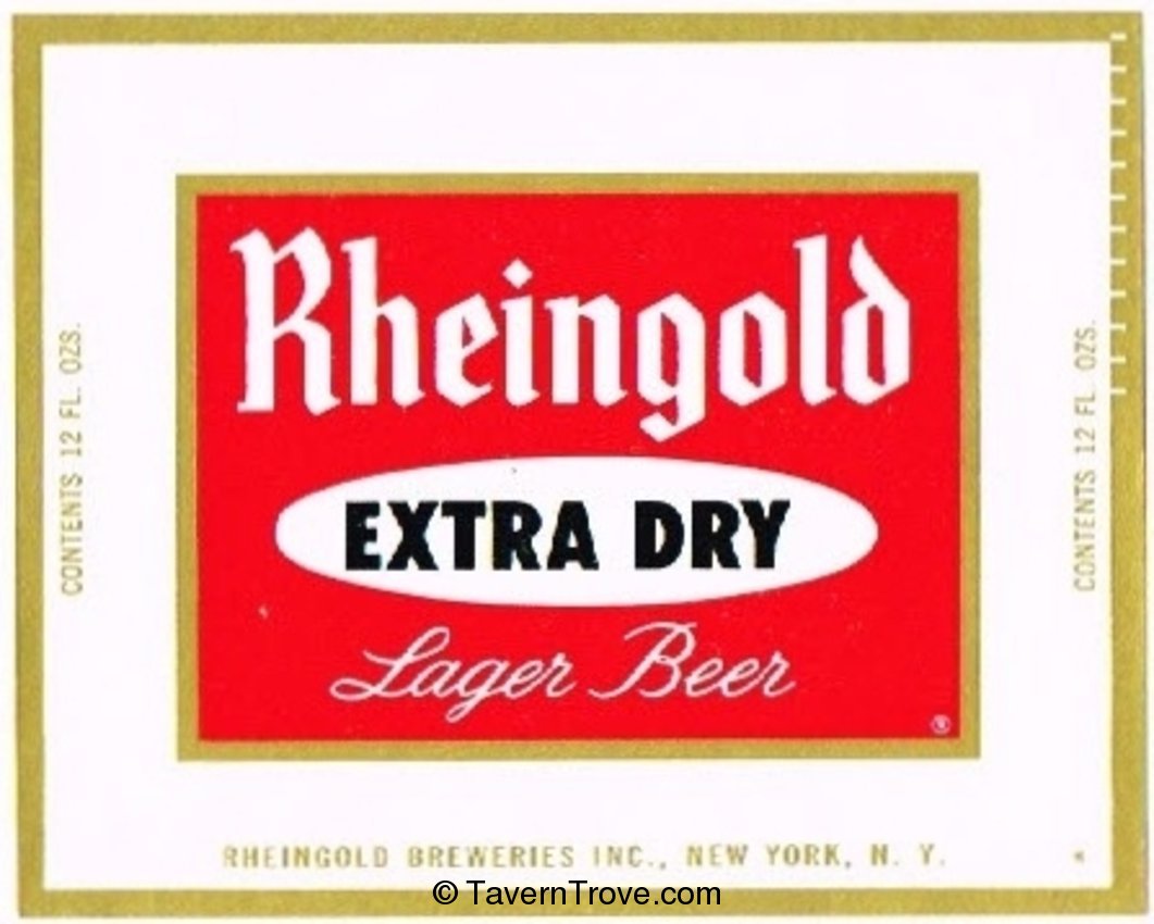 Rheingold Extra Dry Lager Beer