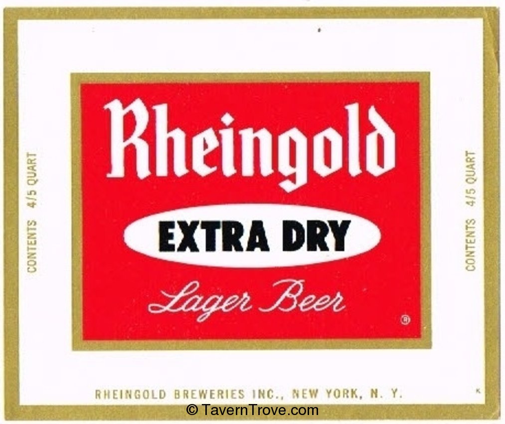 Rheingold Extra Dry Lager Beer