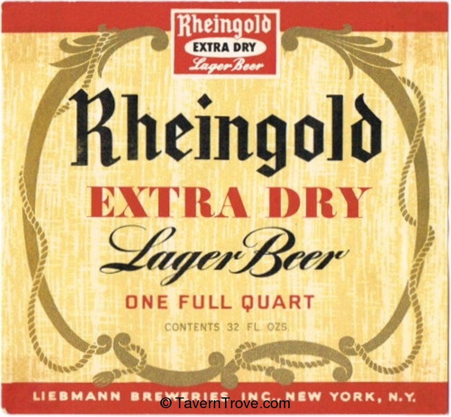 Rheingold Extra Dry Lager Beer