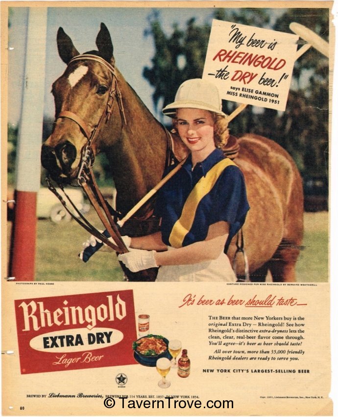 Rheingold Extra Dry Lager Beer