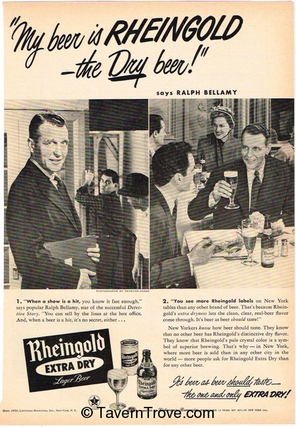 Rheingold Extra Dry Lager Beer