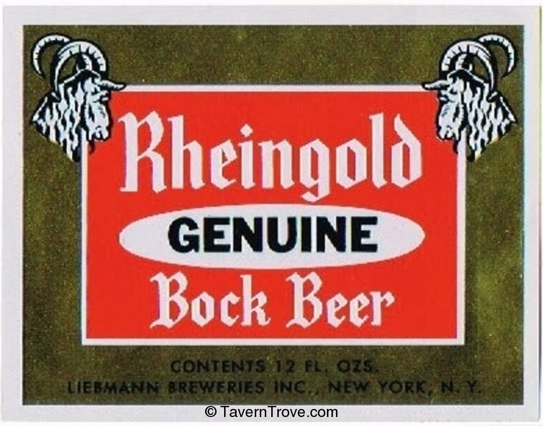 Rheingold Genuine Bock Beer