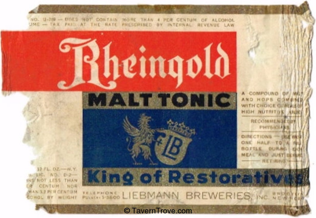 Rheingold Malt Tonic