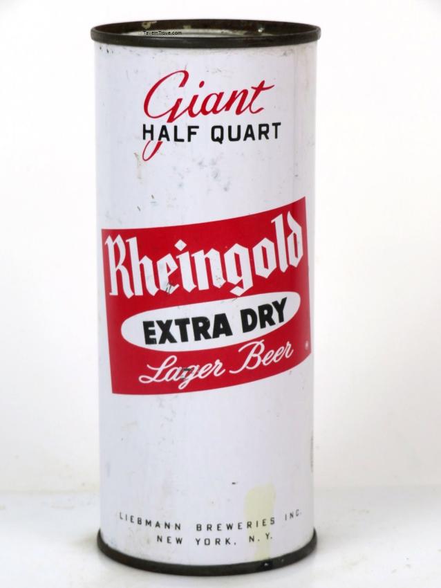 Rheingold Extra Dry Lager Beer (Worlds Fair Lid)