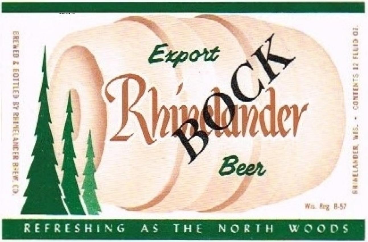 Rhinelander Export Bock Beer