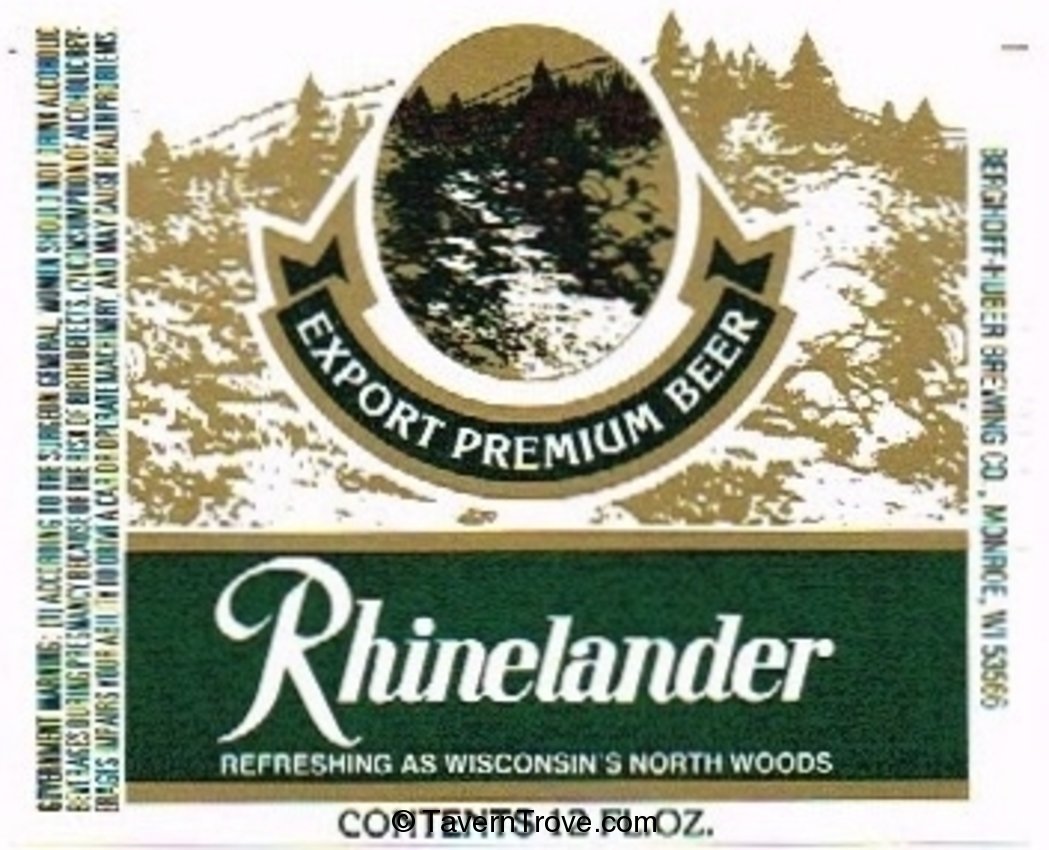 Rhinelander Export Premium Beer