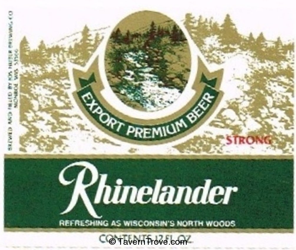 Rhinelander Export Premium Beer