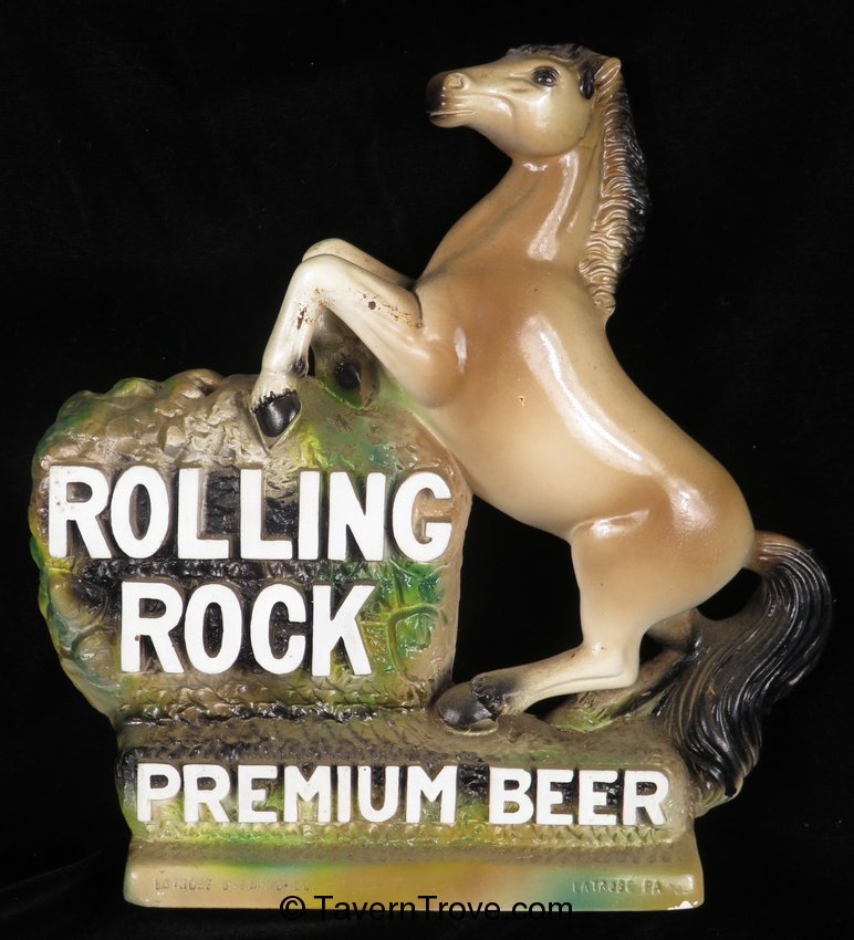 Rolling Rock Beer Plaster Horse