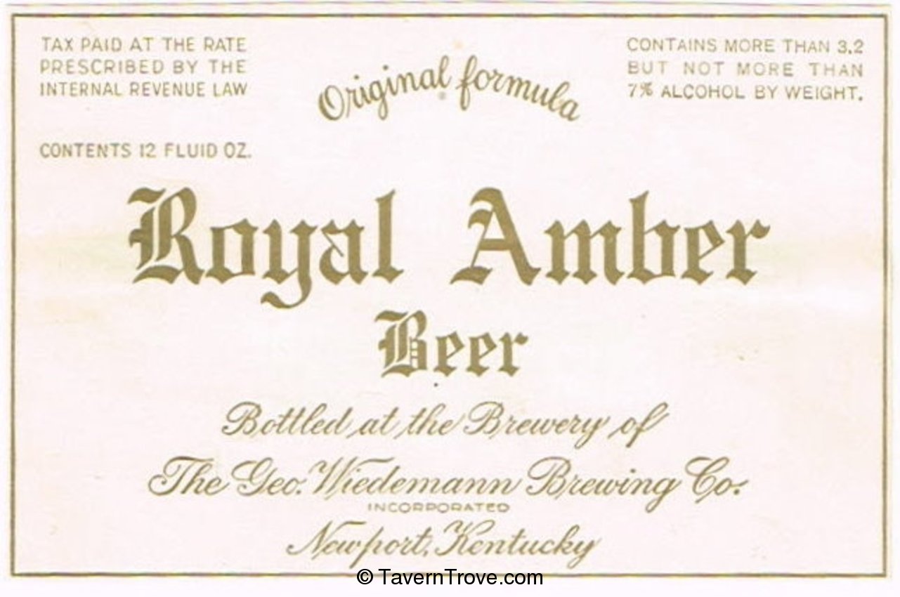 Royal Amber Beer