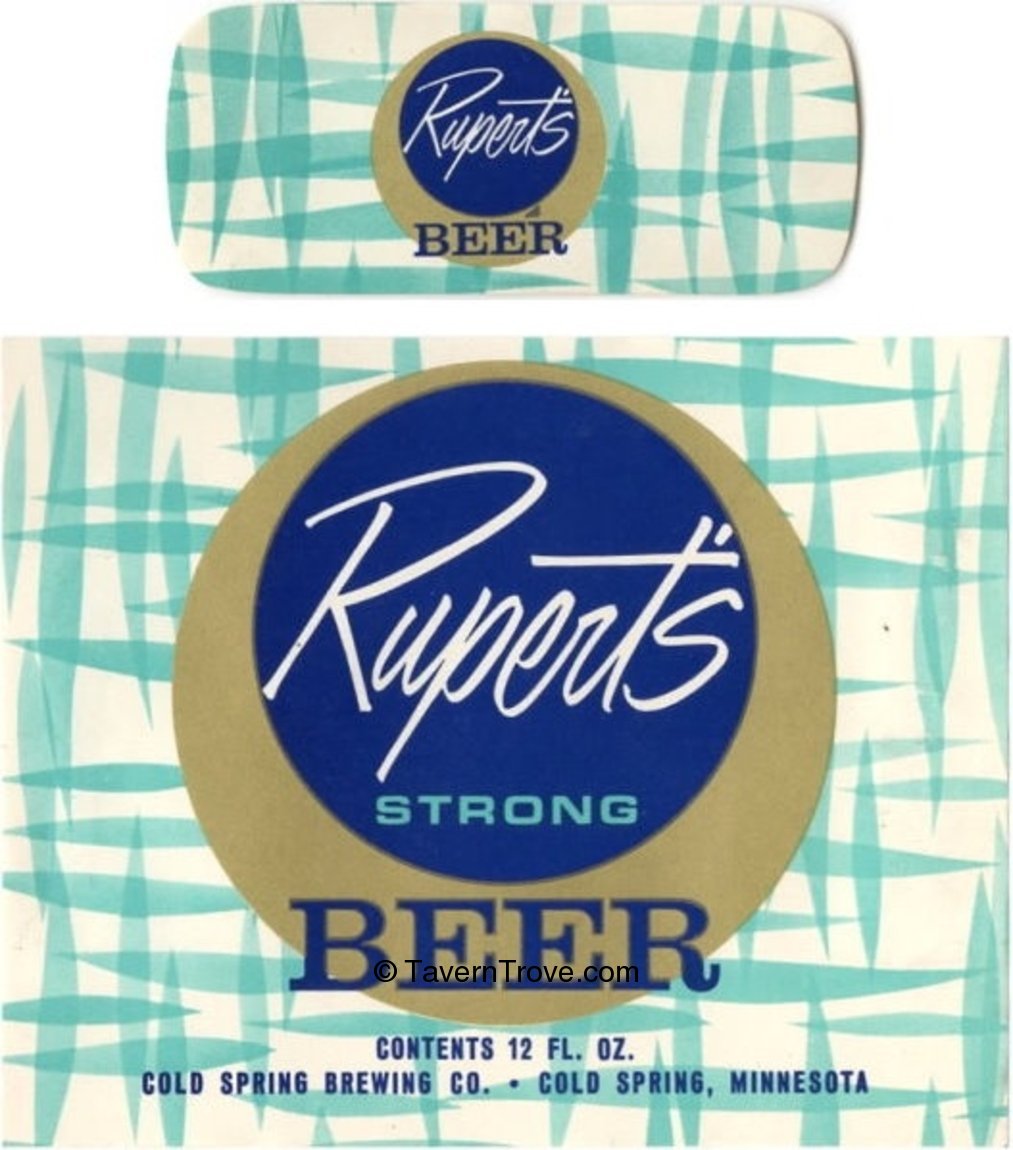 Item #31532 1967 Rupert's Beer Label