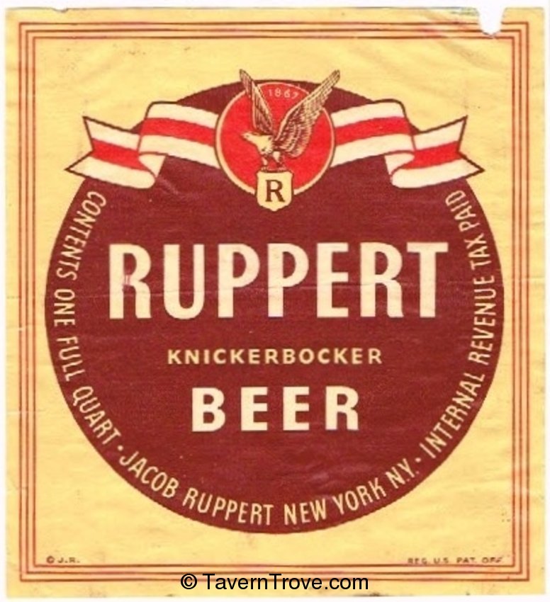 Ruppert Knickerbocker Beer