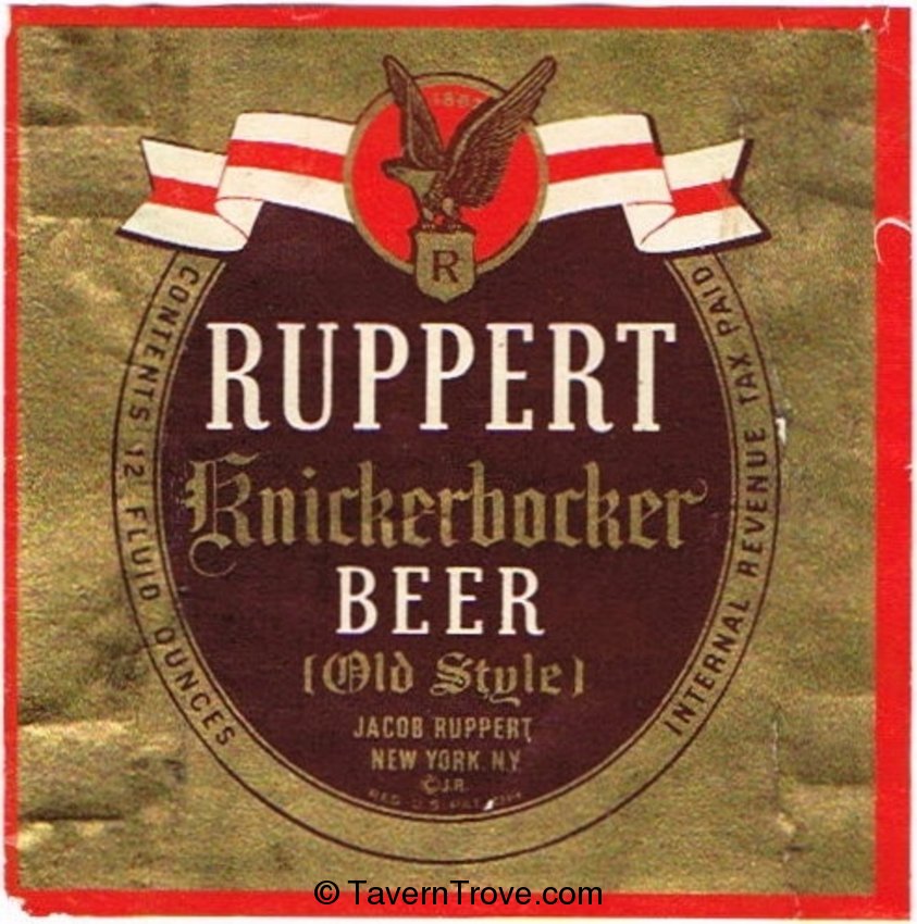 Ruppert Knickerbocker Beer